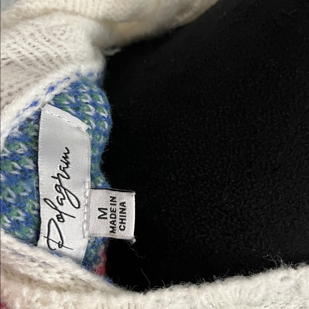 Polagram Floral Knit Sweater Stand Collar Elegant Sweet Pullover - Picture 11 of 17
